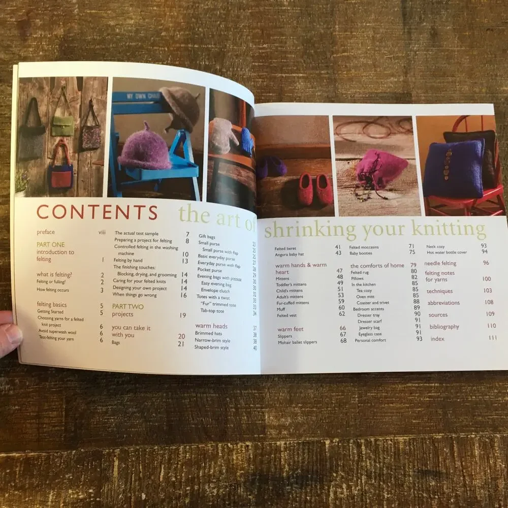Felted Knits Art Shrinking Your Knitting Guide Book Bag Slippers Rug Knit Felt
